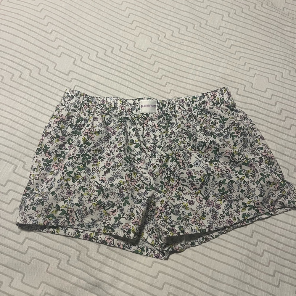 Floral Cottagecore Women's Joyspun Pajama Shorts